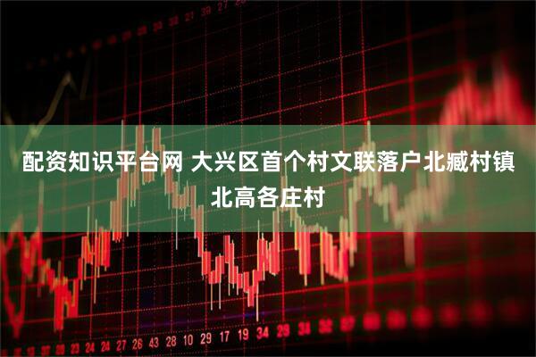 配资知识平台网 大兴区首个村文联落户北臧村镇北高各庄村